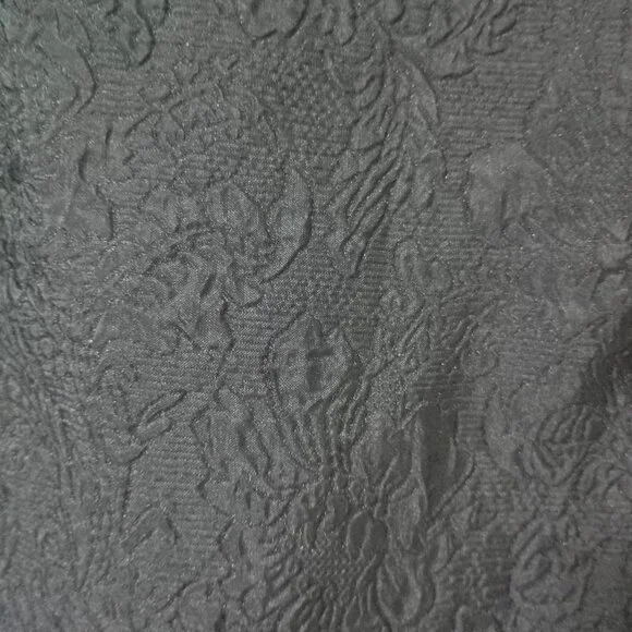 Simonett Beya Dress Black Size S Puff Sleeve Textured Fabricv Womens - Picture 9 of 11